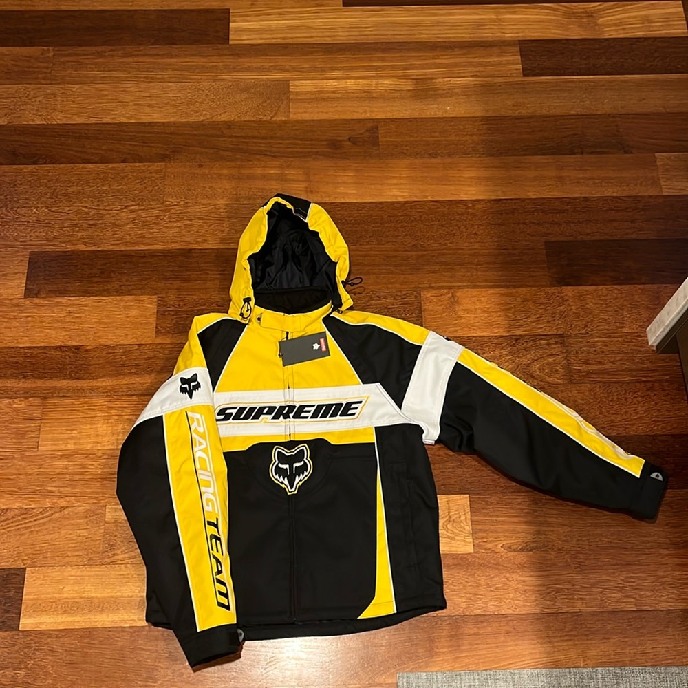 Supreme x Fox Colab Racing Jacket Yellow